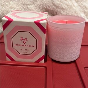 Jonathan Adler Barbie Malibu Beach Candle - Pink and White